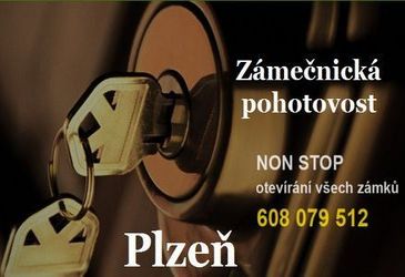 Zámečnická pohotovost Plzeň. TEL: 608 079 512.